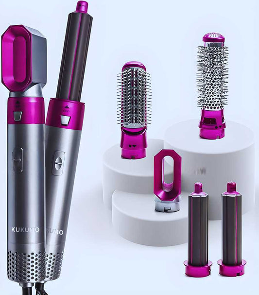 5-in-1 Hair Styler & Curler with Hot Air Comb