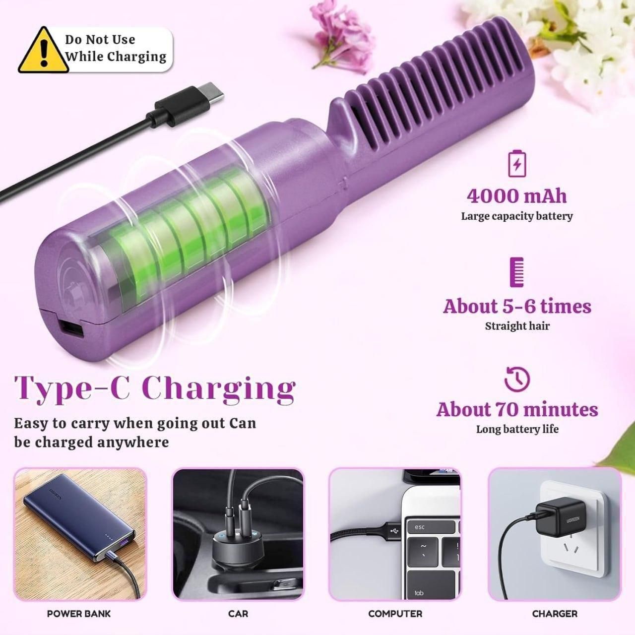 Custom Charm Portable Mini Hair Straightener